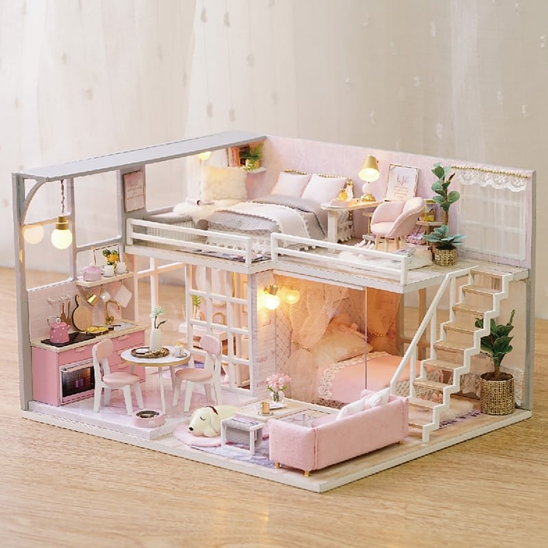 The Girlish Dream DIY Miniature Dollhouse Kitcbe2c7b2b4444687b51643bf99dea37aU