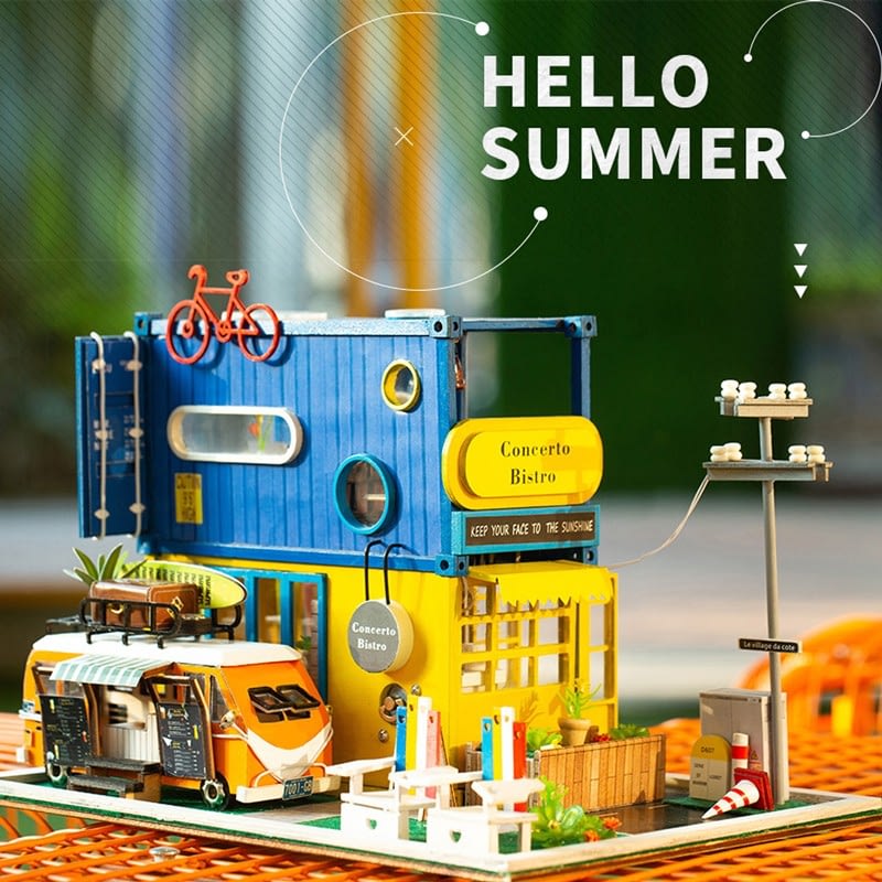 HTB1aJ 1dfWG3KVjSZFgq6zTspXazHello Summer DIY Miniature Dollhouse Kit