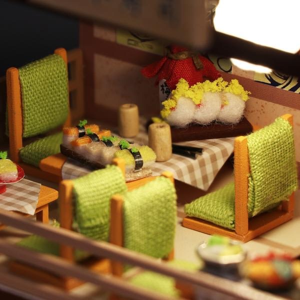 3a2e8027e98066a24638b5416c250fd3Gibbon Sushi DIY Miniature Dollhouse Kit