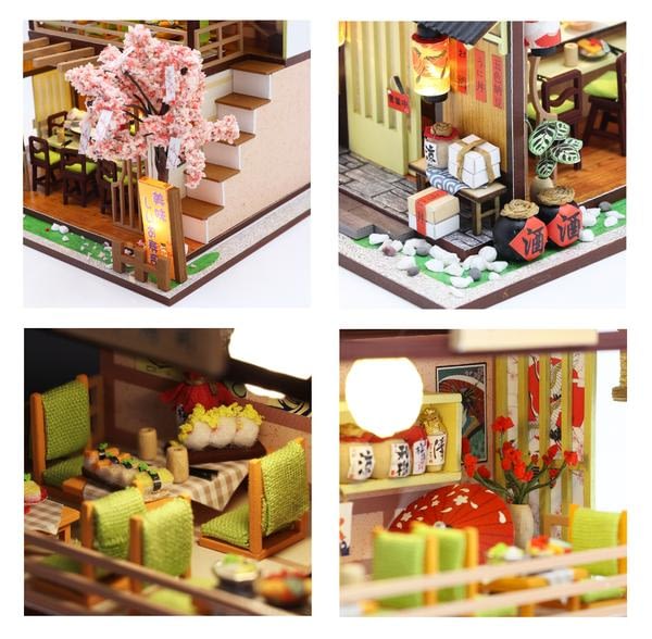 37b8041d2978acda92e01a7e497a651cGibbon Sushi DIY Miniature Dollhouse Kit