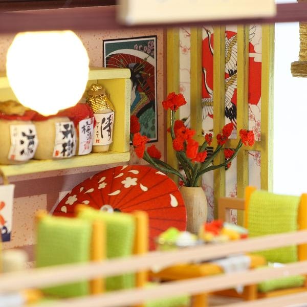 b2d8fb74cecc59b08240f66d6c6faf3fGibbon Sushi DIY Miniature Dollhouse Kit