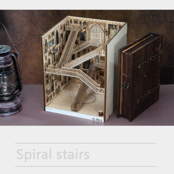 Spiral Stairs Miniature Booknook Spiral staircase99a6a8b4d3274ea98fd0ad15cc2a60bba 600x600 1