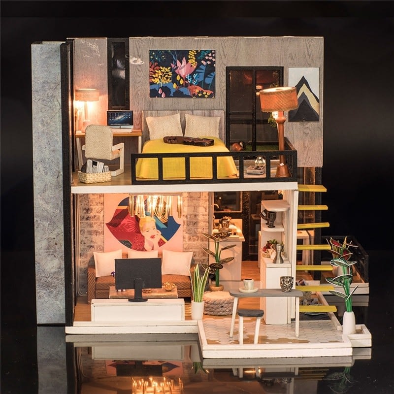 September Forest DIY Miniature House Kit Doll