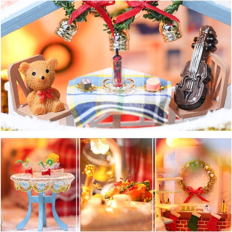 Christmas Snowy Night DIY Miniature House Kit44d787d23be64748a222624db344b007T