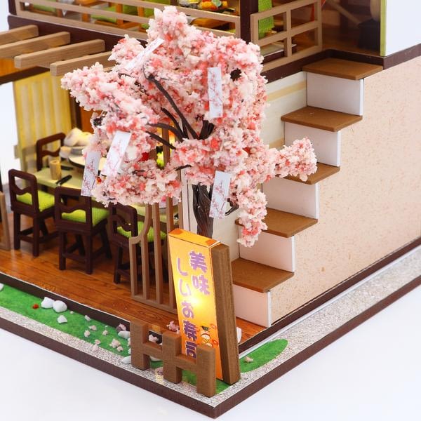 3568123f108061a678bbde0ad18ae69fGibbon Sushi DIY Miniature Dollhouse Kit