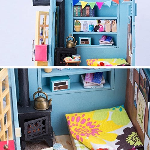 wooden hut robotime diy miniature dollhouse kit