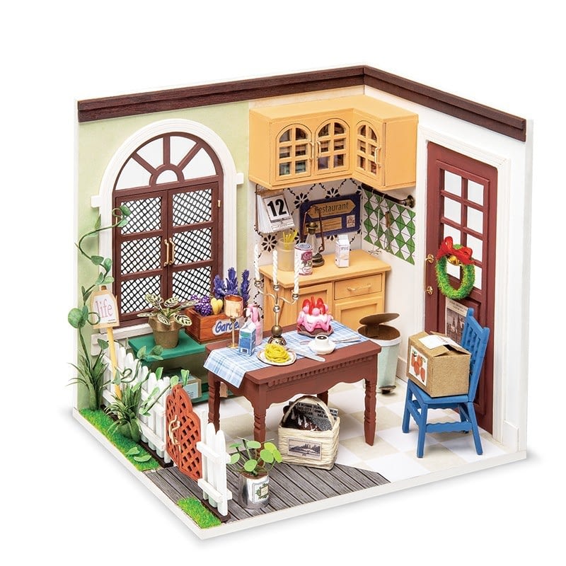 charlie s dining room robotime diy miniature dollhouse kit copy 2